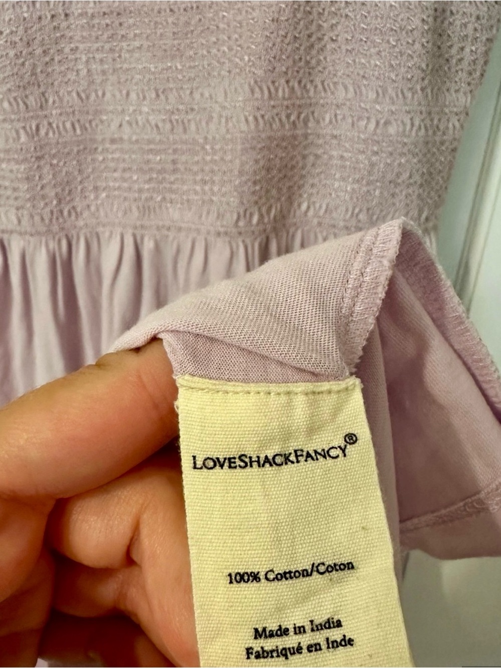 LoveShackFancy Chessie Smocked Dress - Picture 5 of 5